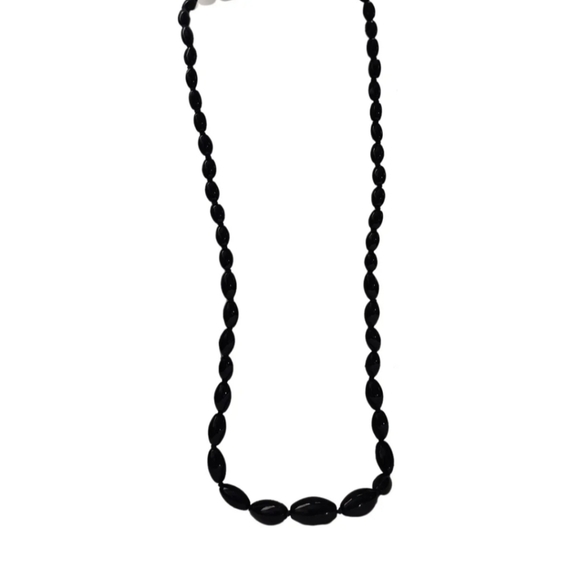 Vintage Cobalt Glass Knotted Long Necklace - Picture 6 of 10